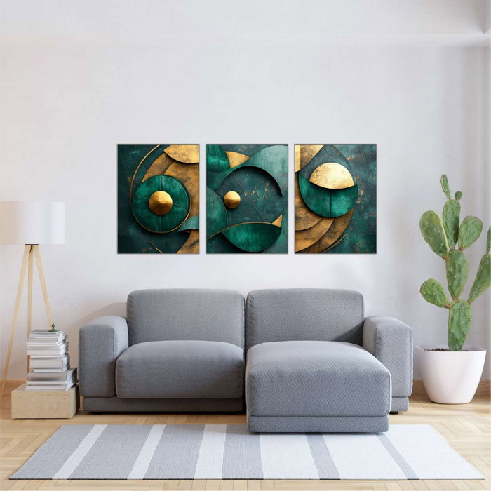 Wallity Set de Pinturas Decorativas de MDF Multicolor (3 Piezas)